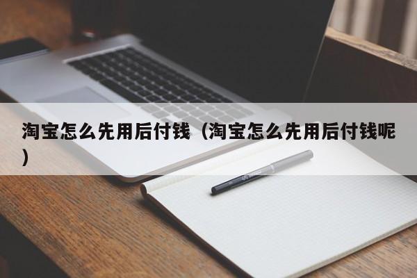 淘宝怎么先用后付钱（淘宝怎么先用后付钱呢）