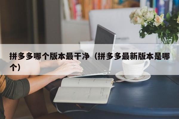 拼多多哪个版本最干净（拼多多最新版本是哪个）
