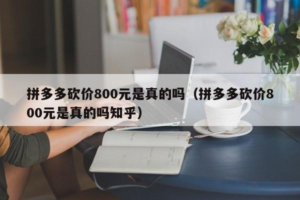 拼多多砍价800元是真的吗（拼多多砍价800元是真的吗知乎）